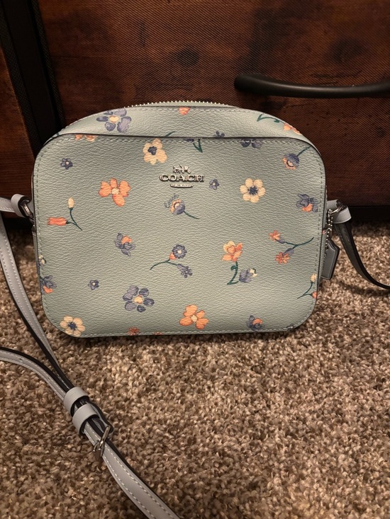 Coach Handbags - Coach Floral Crossbody Bag with Multi-Color Blooms
